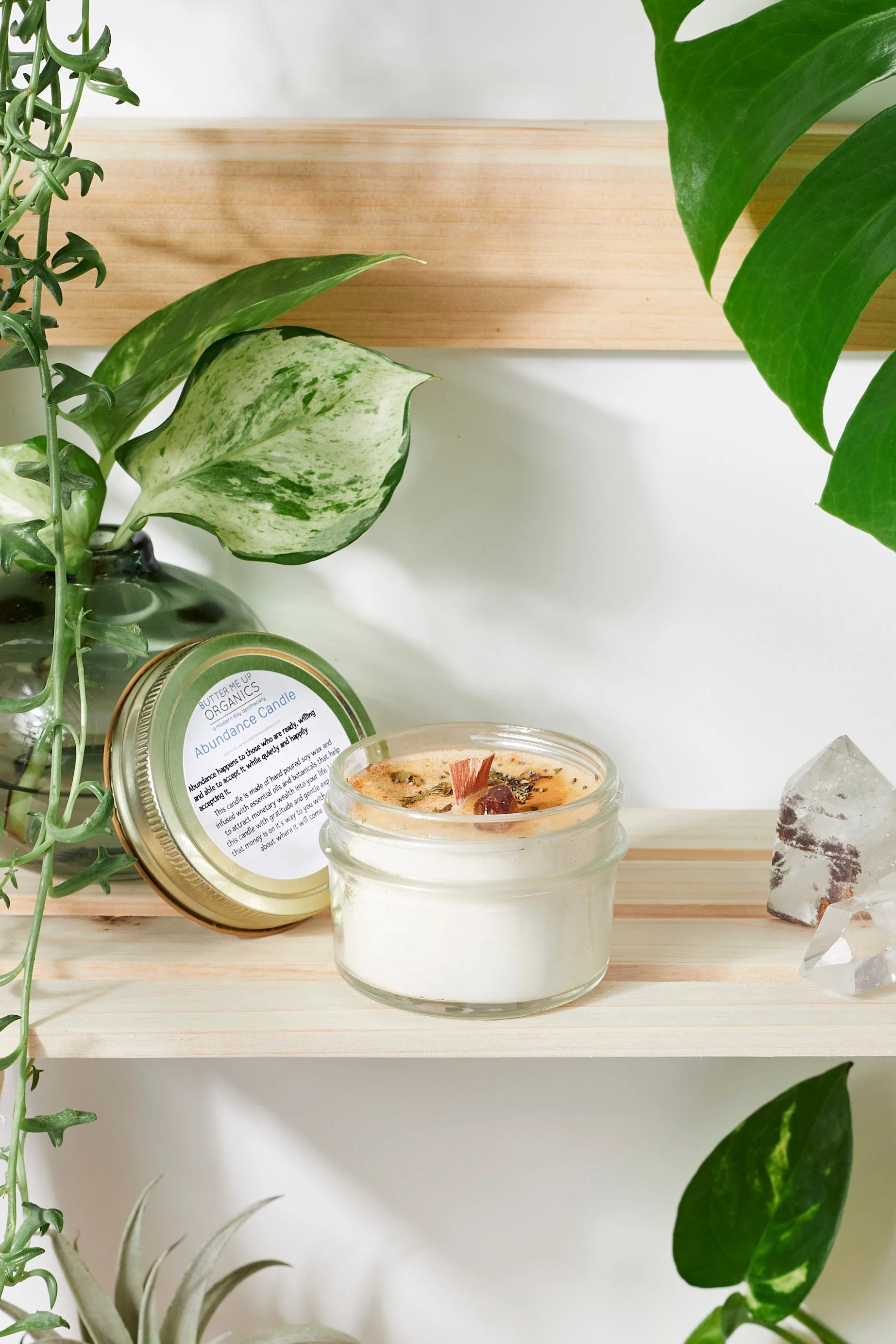 Abundance Candle / Ritual Candle / Intention Candle / Hand Poured Candle / Soy Wax Candle/ Butter Me Up Organics / Good Luck Candle / Money - Image 7