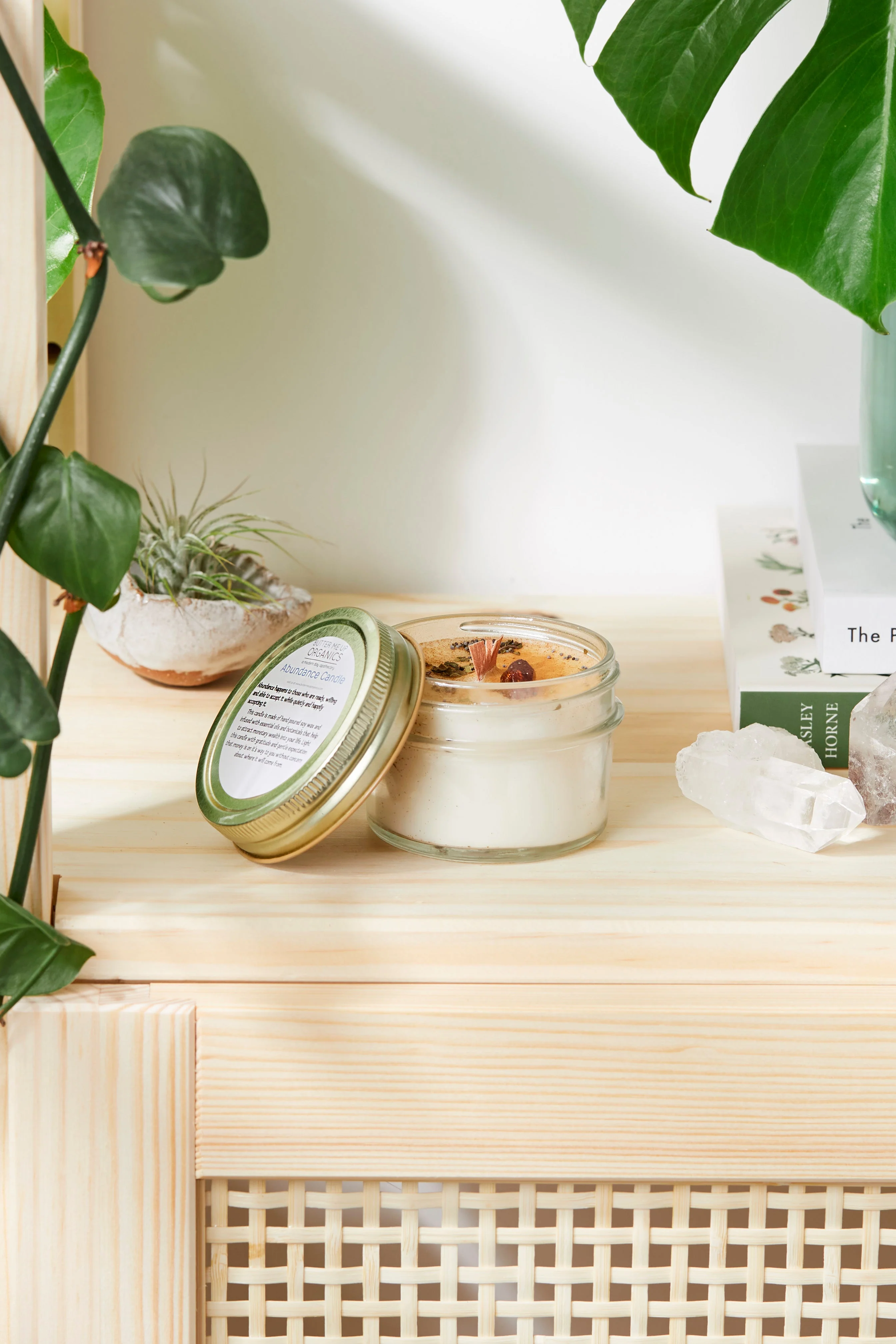 Abundance Candle / Ritual Candle / Intention Candle / Hand Poured Candle / Soy Wax Candle/ Butter Me Up Organics / Good Luck Candle / Money - Image 9