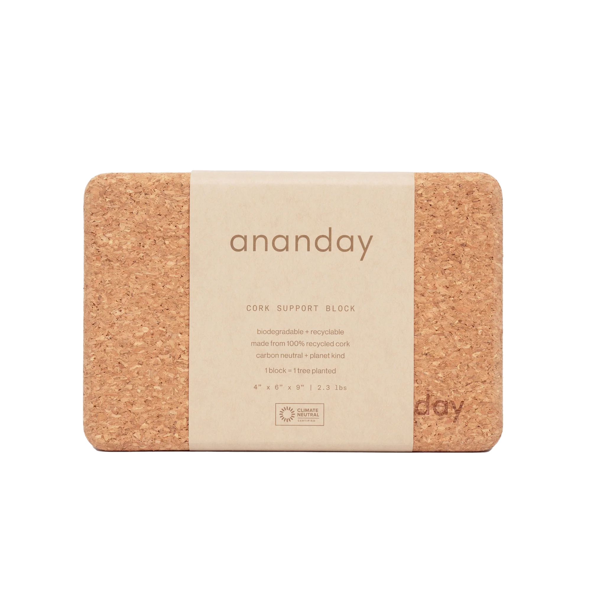 Cork Yoga Block