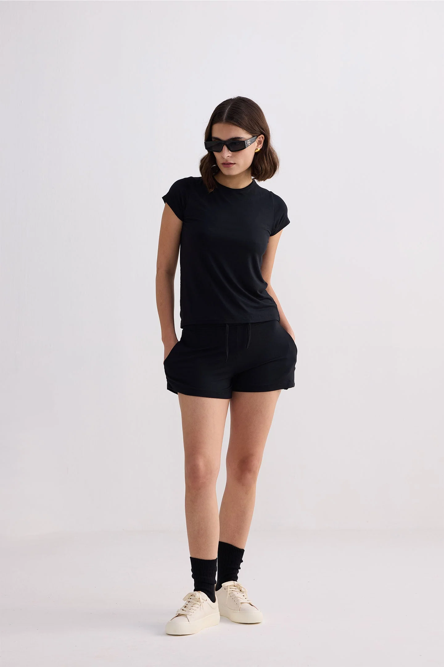 Essential Short Sleeve Tee in Black - Image 9