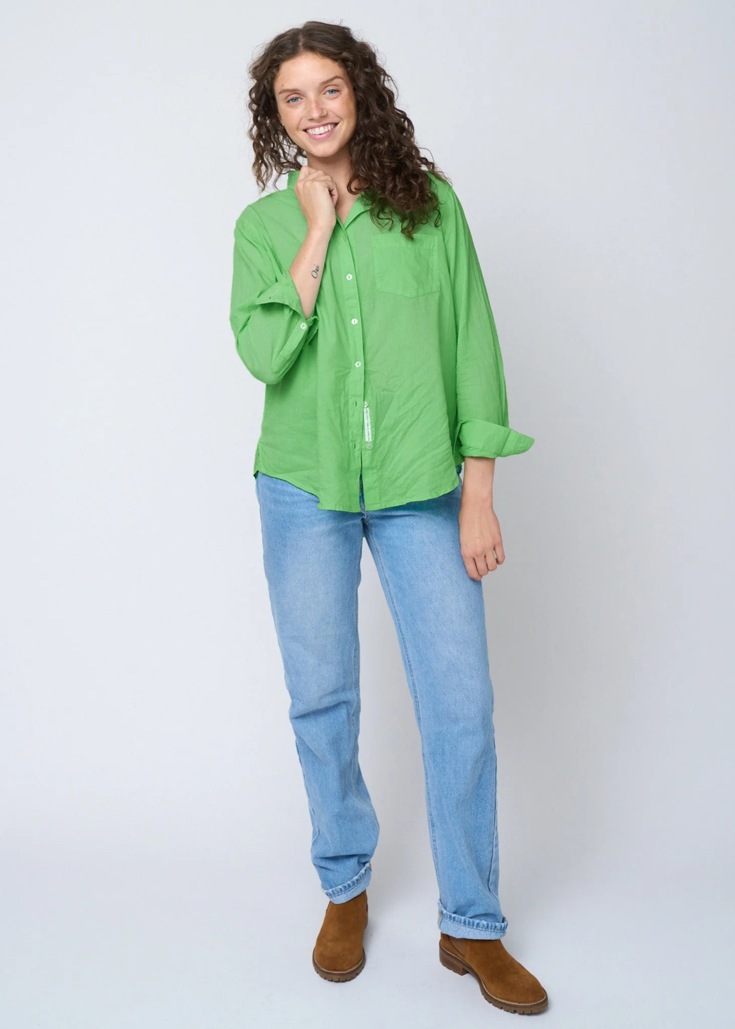 Good Boyfriend Shirt - Honeydew
