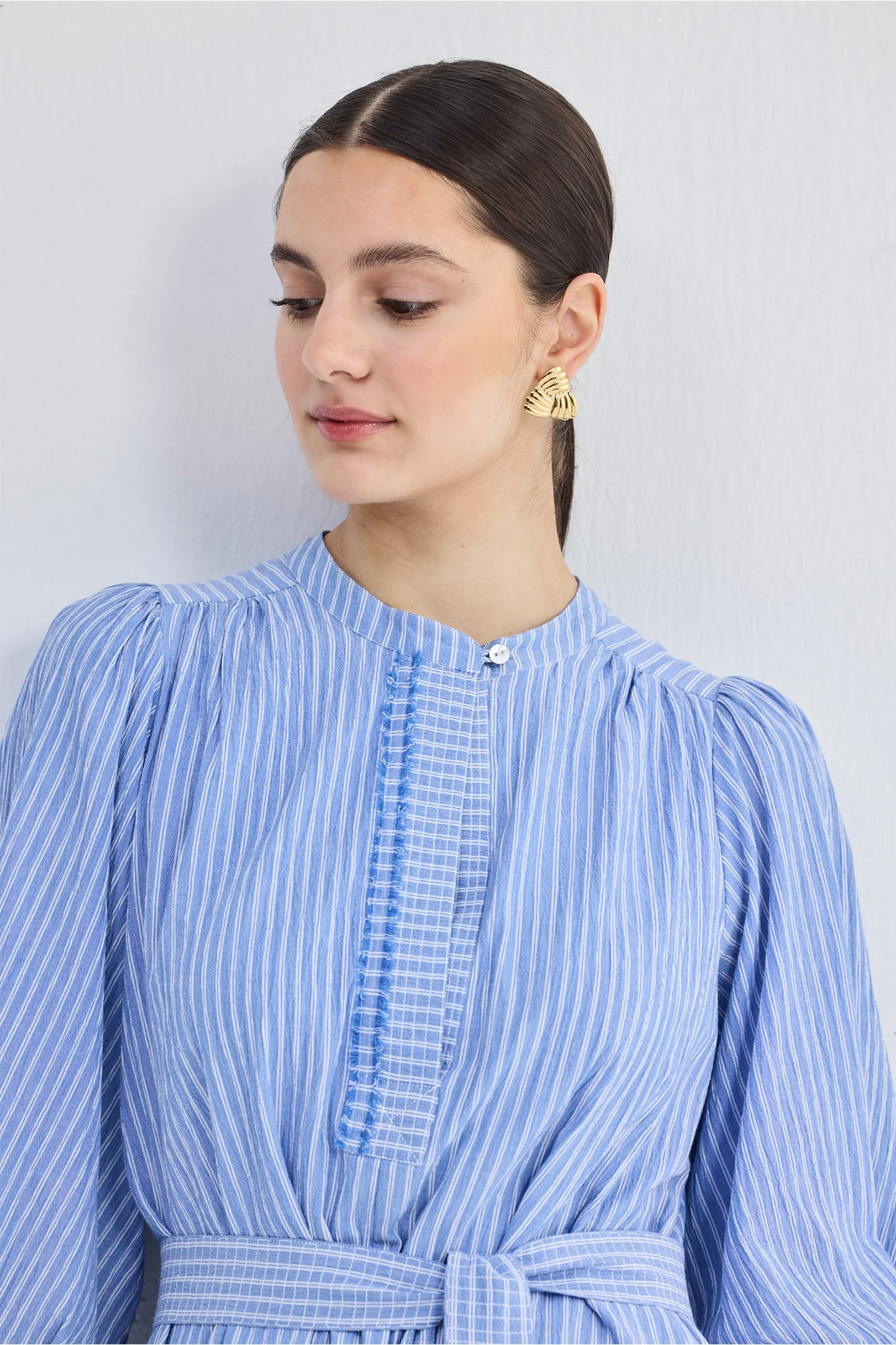 Oversized Tunic Dress with Optional Belt - Image 5