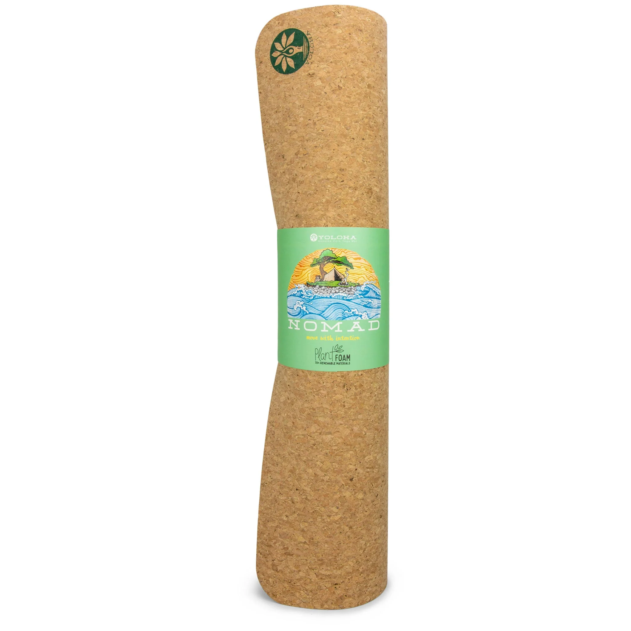 Tiger Lotus Nomad Cork Yoga Mat - Image 3